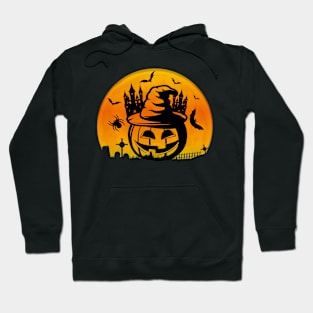 Spooky Moon Halloween Witch Monster Ghost Pumpkin 9 Hoodie